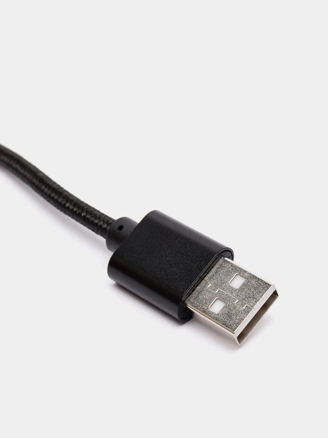 Черный кабель microUSB, Type-C, Lightning для зарядки и передачи данных