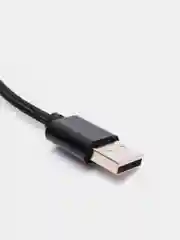 Черный кабель microUSB, Type-C, Lightning для зарядки и передачи данных