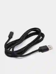 Черный кабель microUSB, Type-C, Lightning для зарядки и передачи данных