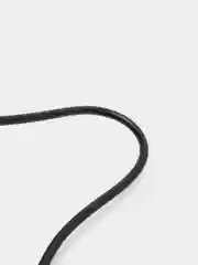 Черный кабель Denmen D01 microUSB, Type-C, Lightning быстрая зарядка, 1 м