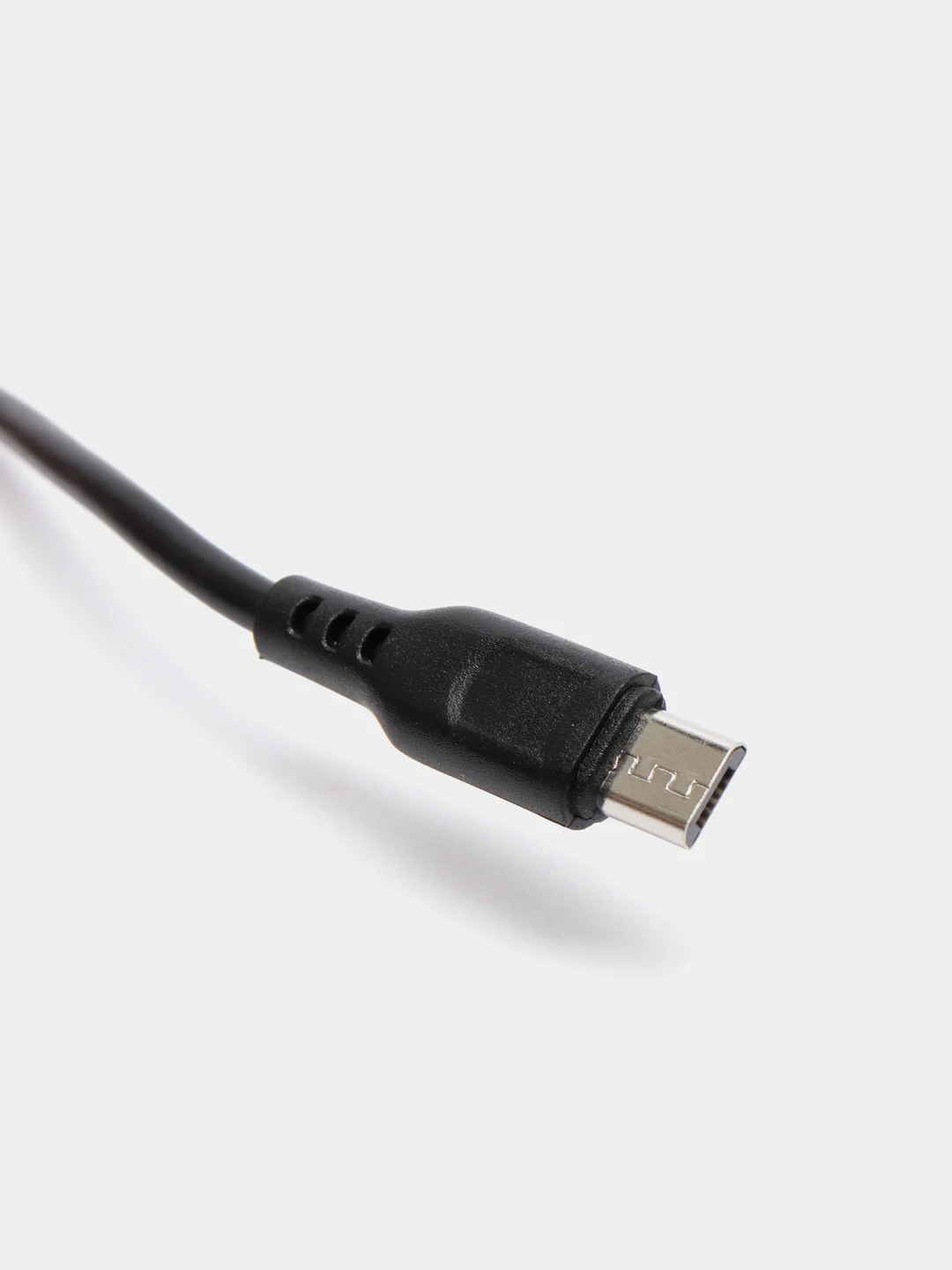 Черный кабель Denmen D01 microUSB, Type-C, Lightning быстрая зарядка, 1 м