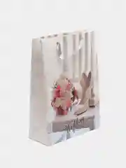 Серебряный пакет подарочный свадебный
