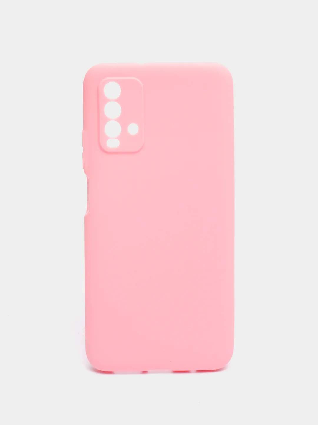 Розовый чехол для Xiaomi Redmi 9T силиконовый матовый однотонный