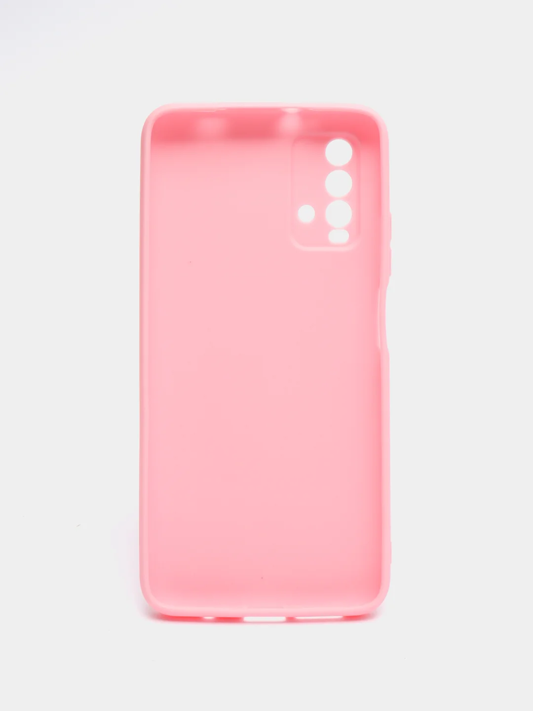 Розовый чехол для Xiaomi Redmi 9T силиконовый матовый однотонный