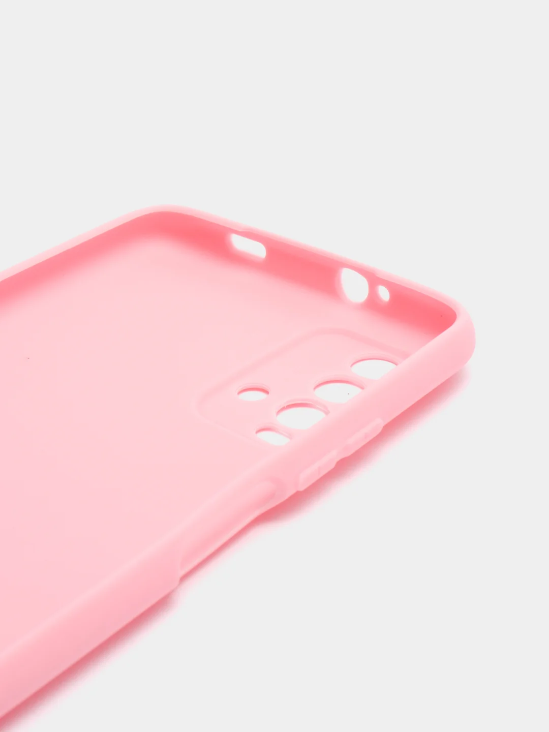 Розовый чехол для Xiaomi Redmi 9T силиконовый матовый однотонный