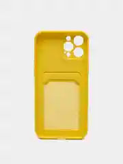 Желтый wallet Чехол с карманом для карт iPhone 6 6s, 7 8 Plus, X XR XS Max, 11 12 13 Mini Pro Max