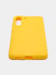 Желтый чехол для Samsung S21 силиконовый матовый