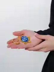 Индиго набор: брелок Genshin Impact Eye of с фигурками Venti Hutao Ganyu, брошь в виде медали