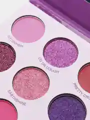 Пурпурный тени - глиттер для век 9 оттенков Ever Beauty