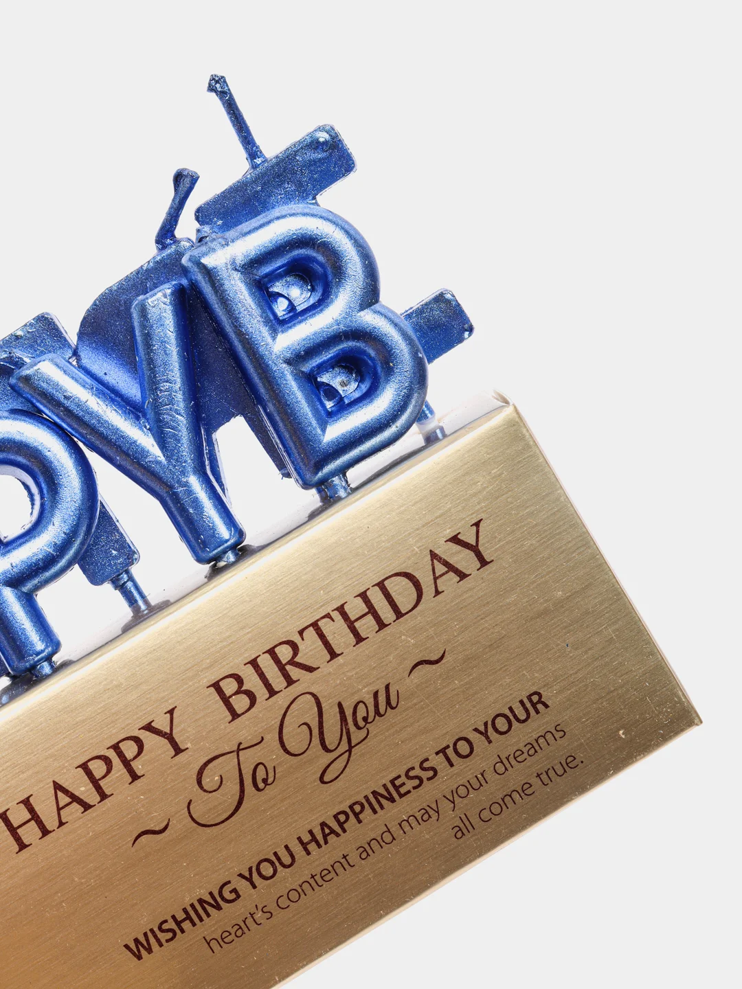Серебряный набор свечей "Happy Birthday"