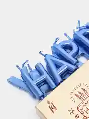 Серебряный набор свечей "Happy Birthday"