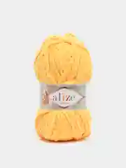 Желтый пряжа плюшевая Alize Softy Plus, микрополиэстер, 100 г, 120 м