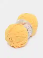 Желтый пряжа плюшевая Alize Softy Plus, микрополиэстер, 100 г, 120 м