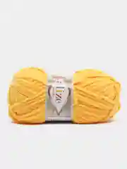 Желтый пряжа плюшевая Alize Softy Plus, микрополиэстер, 100 г, 120 м