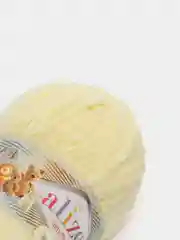 Светло-жёлтый пряжа плюшевая Alize Softy Plus, микрополиэстер, 100 г, 120 м