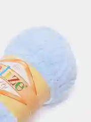 Светло-синий пряжа плюшевая Alize Softy, микрополиэстер, 50 г, 115 м