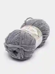 Серый пряжа плюшевая Alize Softy Plus, микрополиэстер, 100 г, 120 м