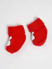 Красный носки детские, махровые