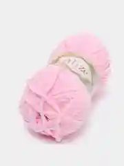 Розовый пряжа плюшевая Alize Softy Plus, микрополиэстер, 100 г, 120 м