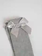 Серебряный длинные детские носки для девочек