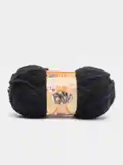 Черный пряжа плюшевая Alize Softy, микрополиэстер, 50 г, 115 м