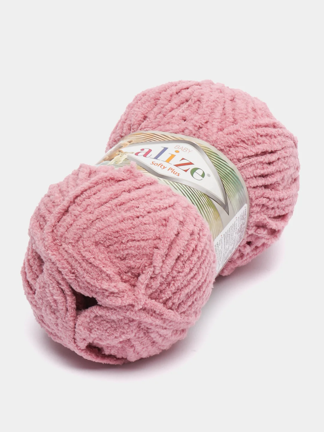Коралловый пряжа плюшевая Alize Softy Plus, микрополиэстер, 100 г, 120 м