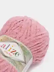Коралловый пряжа плюшевая Alize Softy Plus, микрополиэстер, 100 г, 120 м