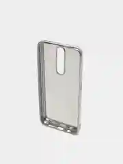 Серебряный чехол Xiaomi Redmi K30 / Poco X2, Сяоми Редми К30 / Поко Х2 силиконовый со стразами