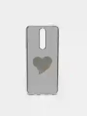 Серебряный чехол Xiaomi Redmi K30 / Poco X2, Сяоми Редми К30 / Поко Х2 силиконовый со стразами