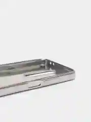 Серебряный чехол Xiaomi Redmi K30 / Poco X2, Сяоми Редми К30 / Поко Х2 силиконовый со стразами