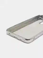 Серебряный чехол Xiaomi Redmi K30 / Poco X2, Сяоми Редми К30 / Поко Х2 силиконовый со стразами