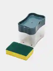 Тёмно-зелёный дозатор для жидкого мыла и моющего средства, подставка держатель для губки