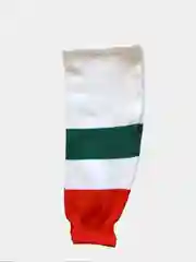 Белый гамаши хоккейные детские вязанные