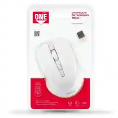 Белый мышь компьютерная Smartbuy ONE, беспроводная