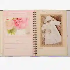 Ежедневник-смэшбук на гребне "Крещение нашей доченьки", твёрдая обложка, 30 страниц