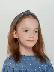Угольный кожаный ободок