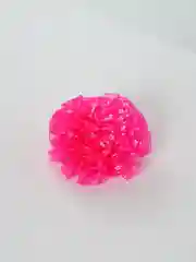 Розовый бант ярко-розовый в цветочек
