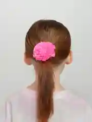 Розовый бант розовый в цветочек
