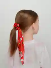 Алый резинка для волос с платком праздничная хэллоуин / новый год