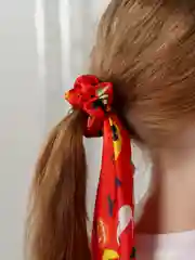 Алый резинка для волос с платком праздничная хэллоуин / новый год