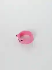 Коралловый кольцо с лягушкой