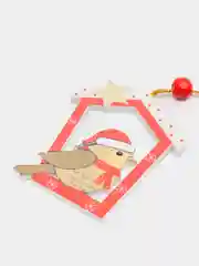 Приглушённый хаки новогодняя ёлочная игрушка из дерева, Подвеска - украшение на ёлку