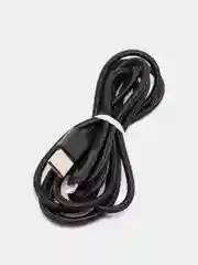 Черный кабель microUSB, Type-C, Lightning для зарядки и передачи данных