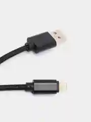 Черный кабель microUSB, Type-C, Lightning для зарядки и передачи данных