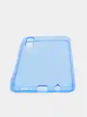 Синий чехол для Samsung A50 2019/A50s/A30s силиконовый прозрачный неоновый