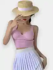 Розовый топ молодежный