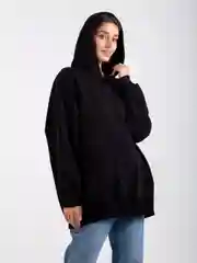 Худи оверсайз URAM, черный, базовый, унисекс