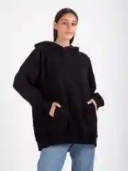 Худи оверсайз URAM, черный, базовый, унисекс