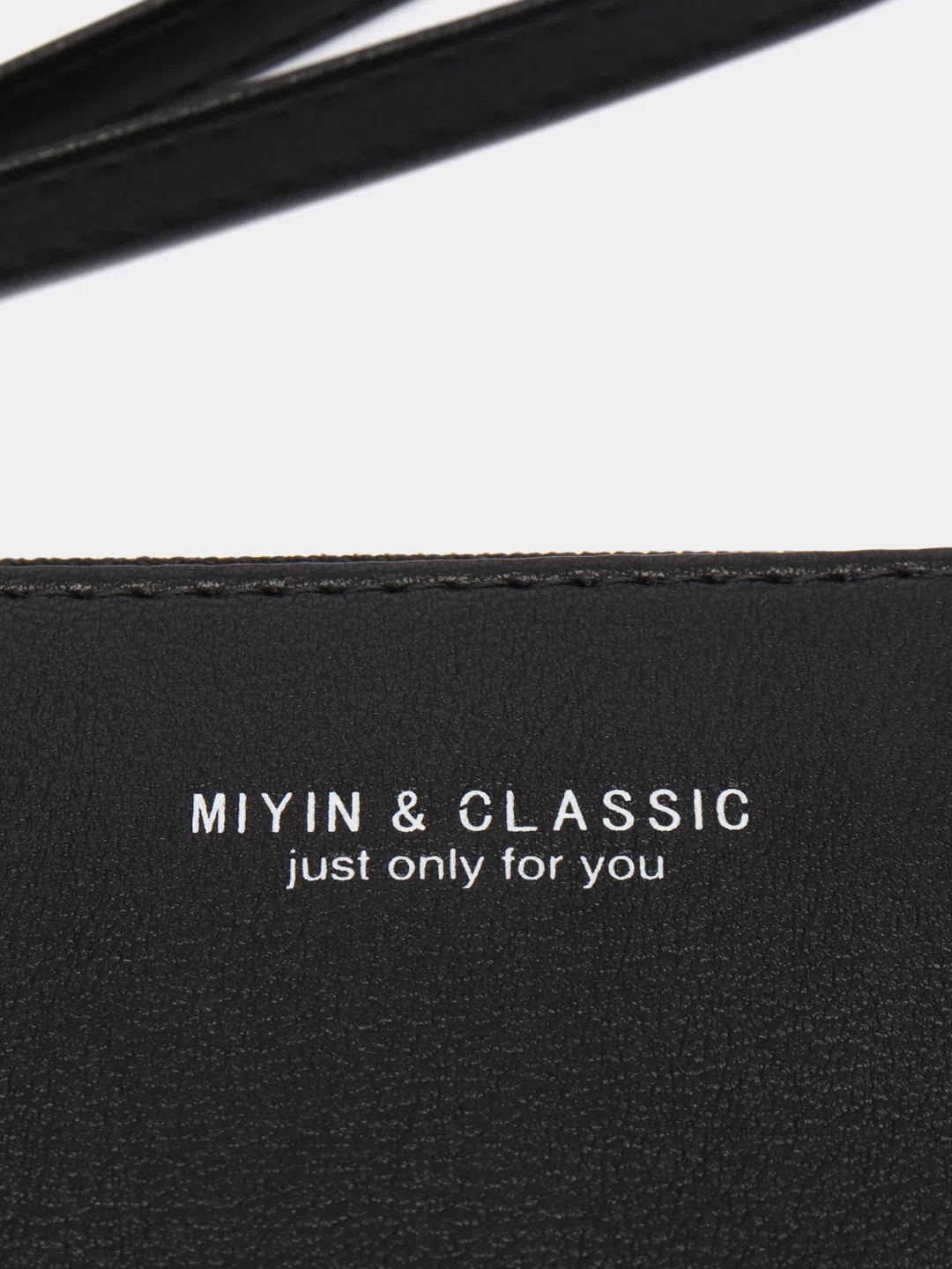 Черный кошелек женский Miyin & Classic на молнии из экокожи, 6 цветов