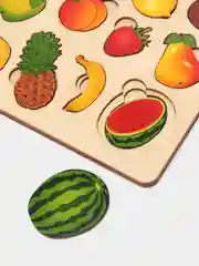 Головоломка Фрукты пазл деревянный вкладыш
